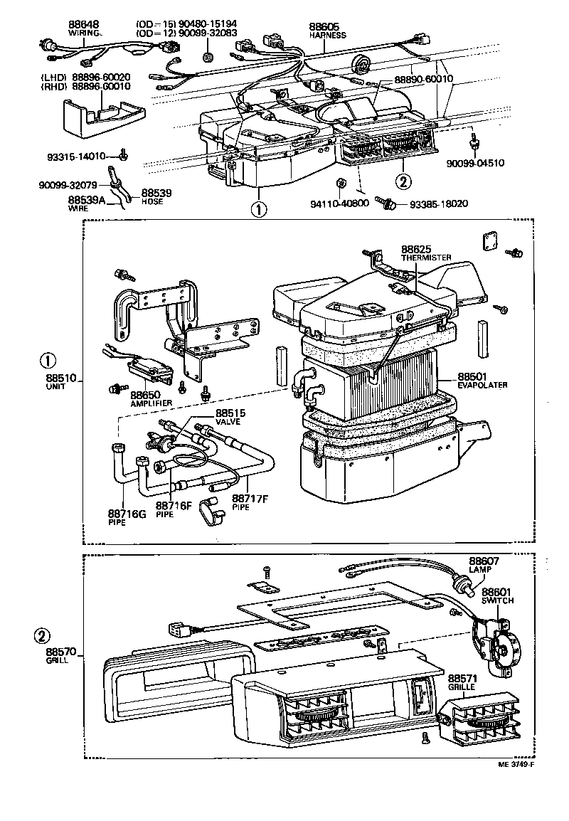  LAND CRUISER 40 45 55 |  HEATING AIR CONDITIONING COOLER UNIT