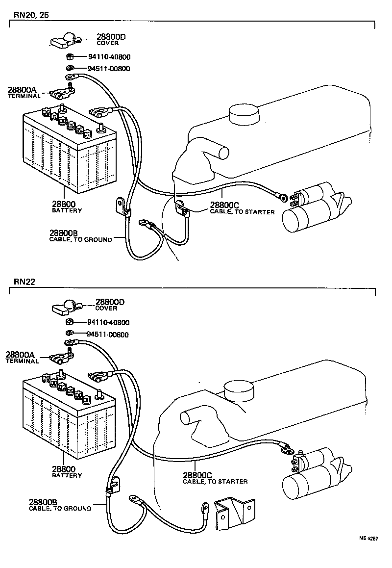  HILUX |  BATTERY BATTERY CABLE