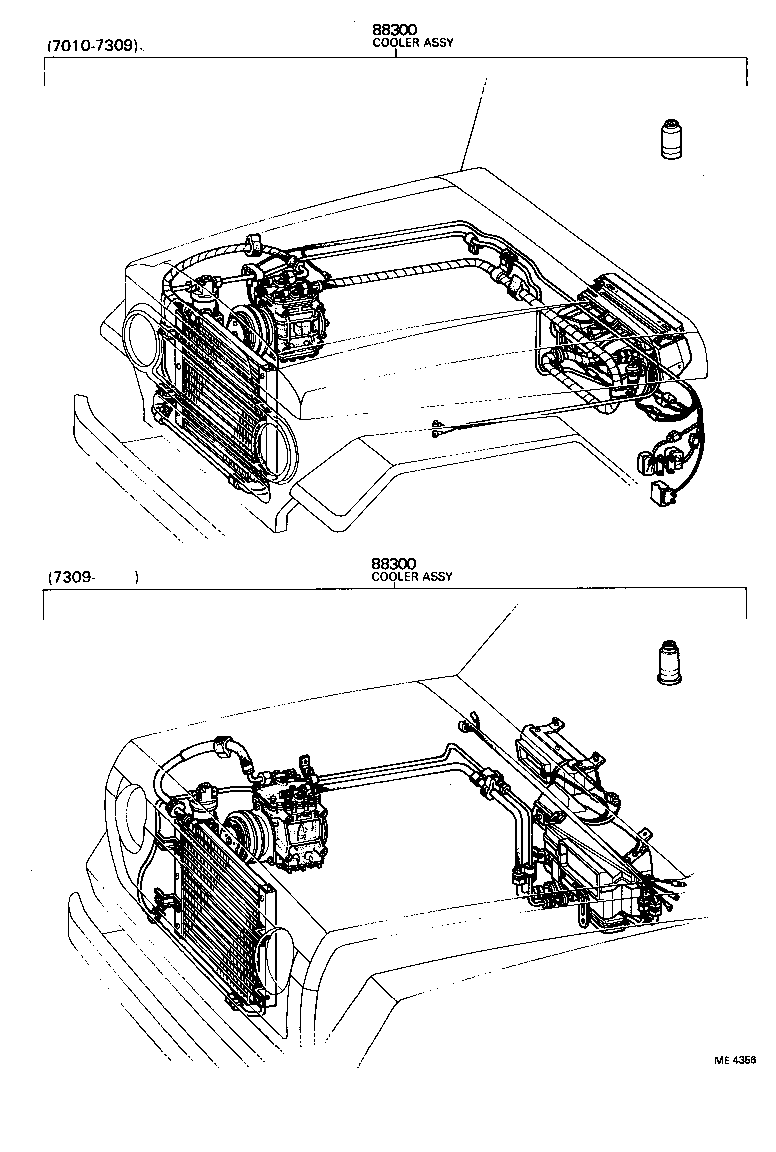  LAND CRUISER 40 45 55 |  HEATING AIR CONDITIONING SET