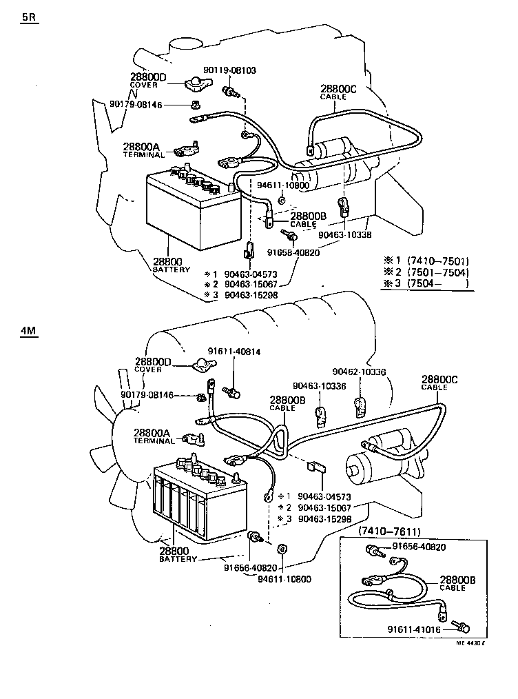  CROWN |  BATTERY BATTERY CABLE