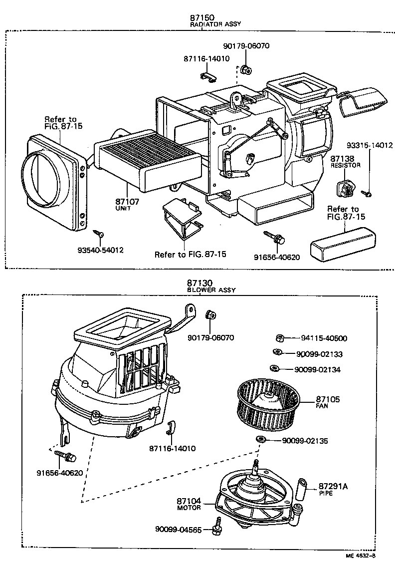  CARINA |  HEATING AIR CONDITIONING HEATER UNIT BLOWER