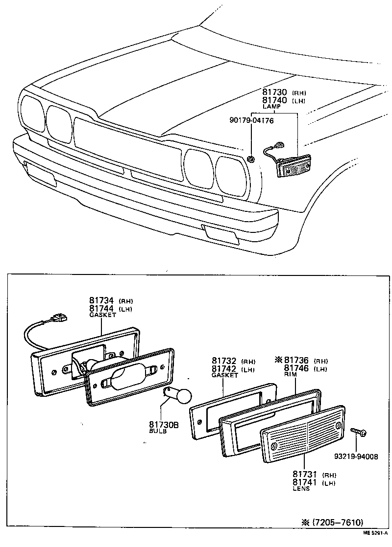  HILUX |  SIDE TURN SIGNAL LAMP OUTER MIRROR LAMP