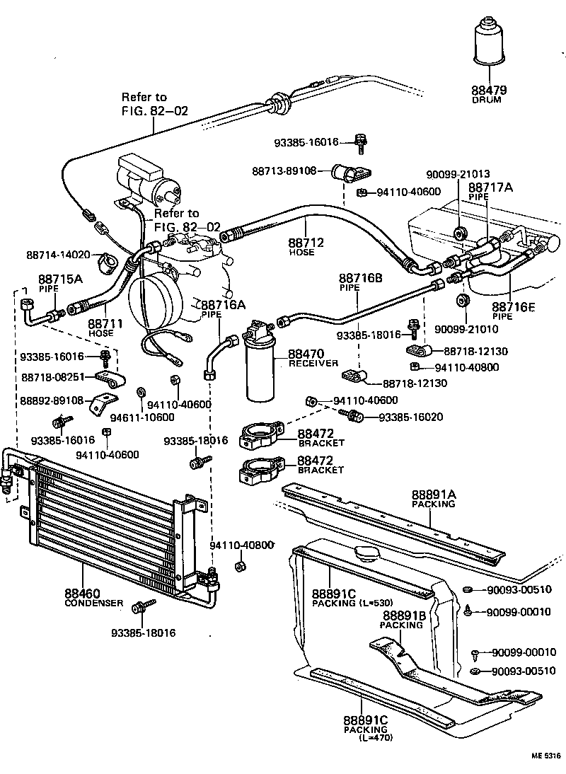  HILUX |  HEATING AIR CONDITIONING COOLER PIPING