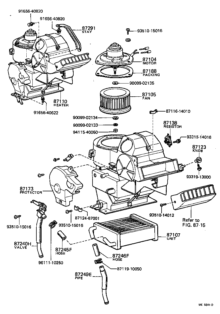  TOYOACE |  HEATING AIR CONDITIONING HEATER UNIT BLOWER