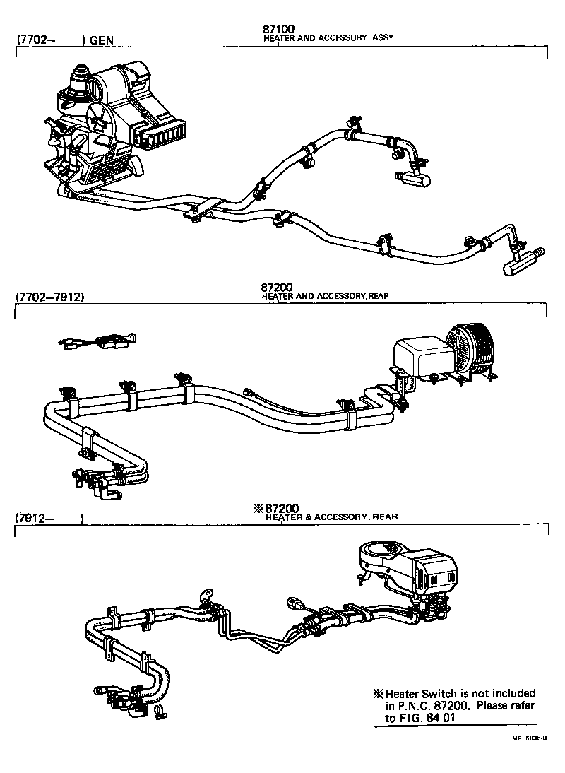  HIACE |  HEATING AIR CONDITIONING SET