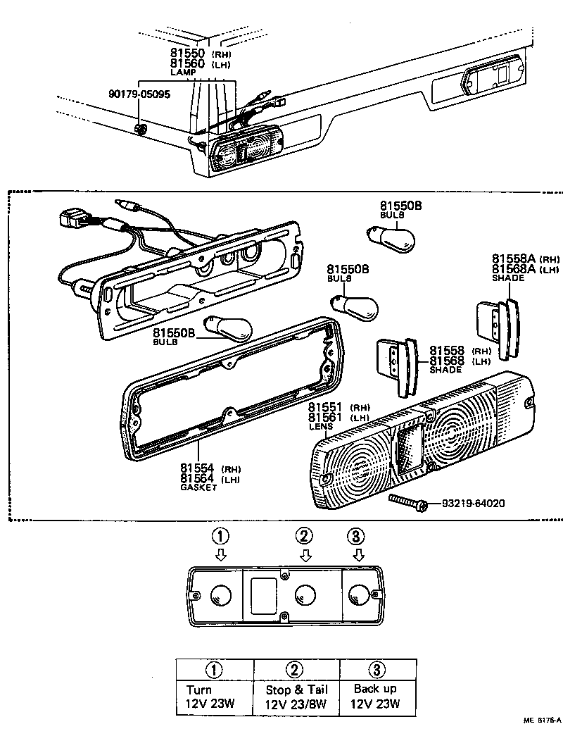  TOYOACE |  REAR COMBINATION LAMP