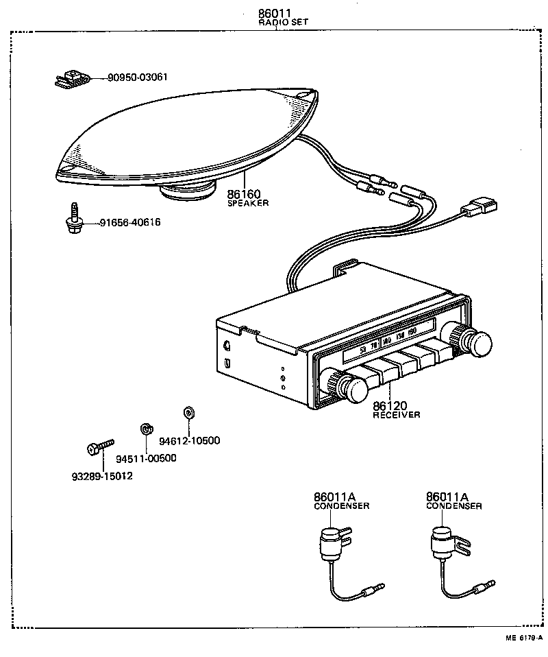  TOYOACE |  RADIO RECEIVER AMPLIFIER CONDENSER