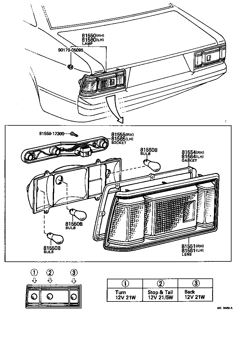  CELICA |  REAR COMBINATION LAMP