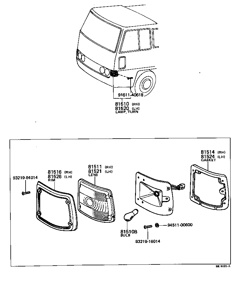  COASTER |  FRONT TURN SIGNAL LAMP