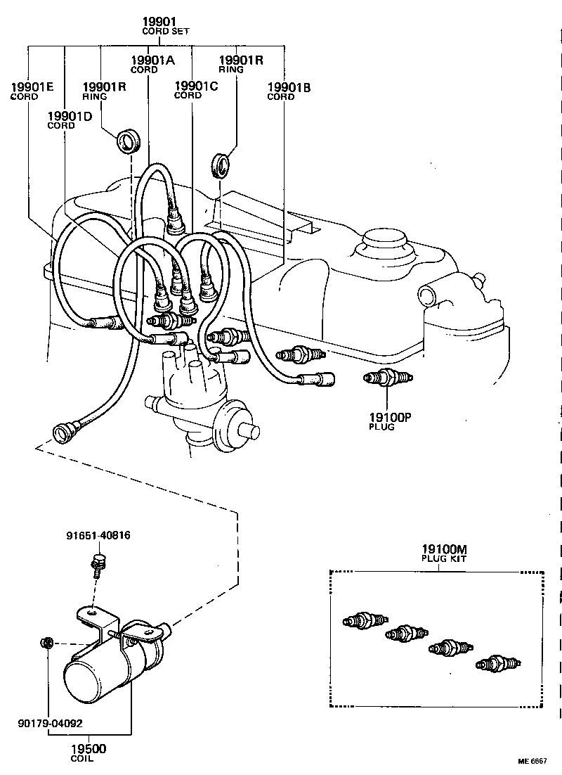  COASTER |  IGNITION COIL SPARK PLUG