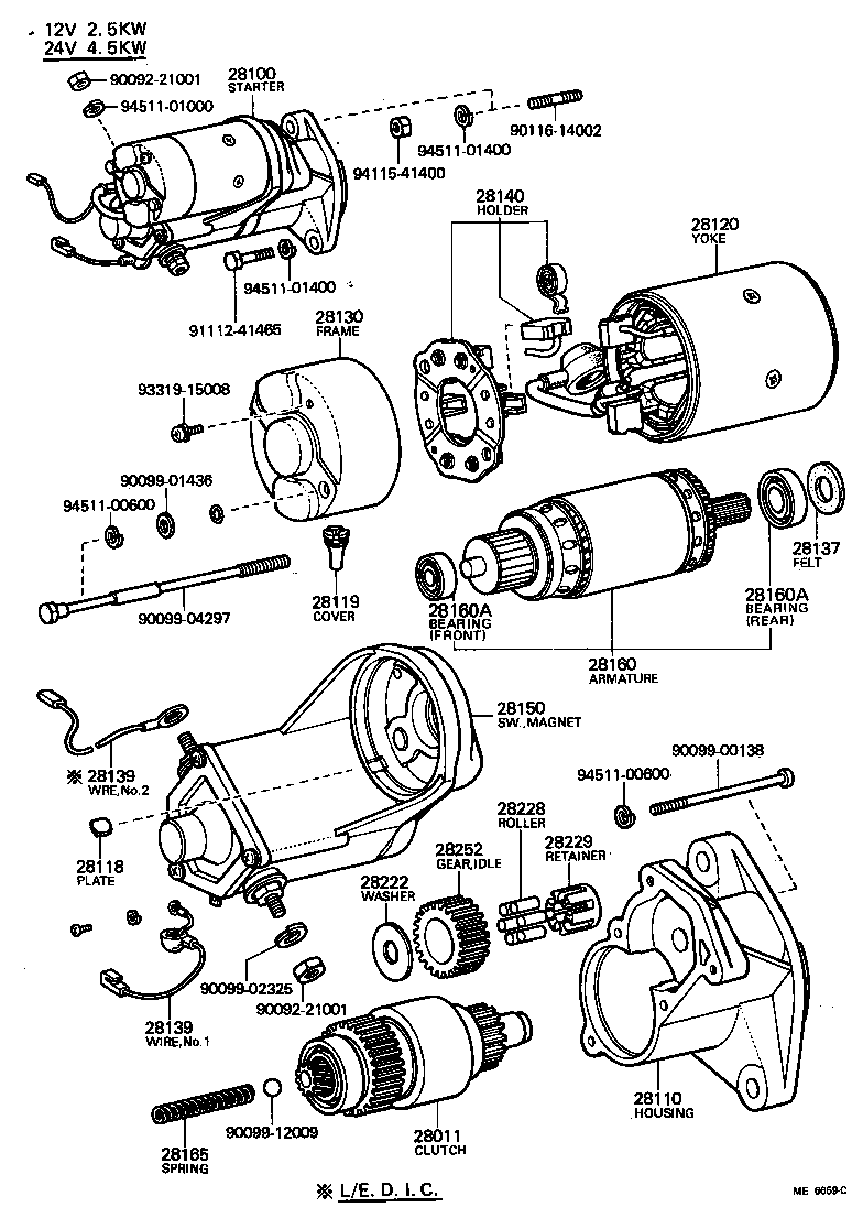  LAND CRUISER 40 45 55 |  STARTER