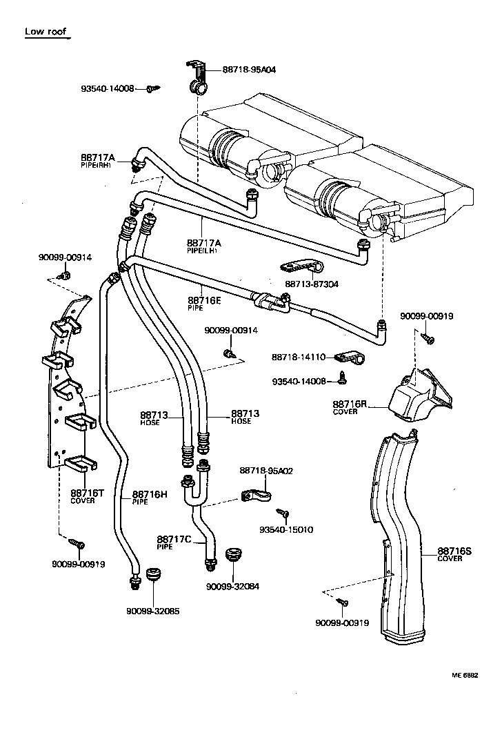  HIACE |  HEATING AIR CONDITIONING COOLER PIPING