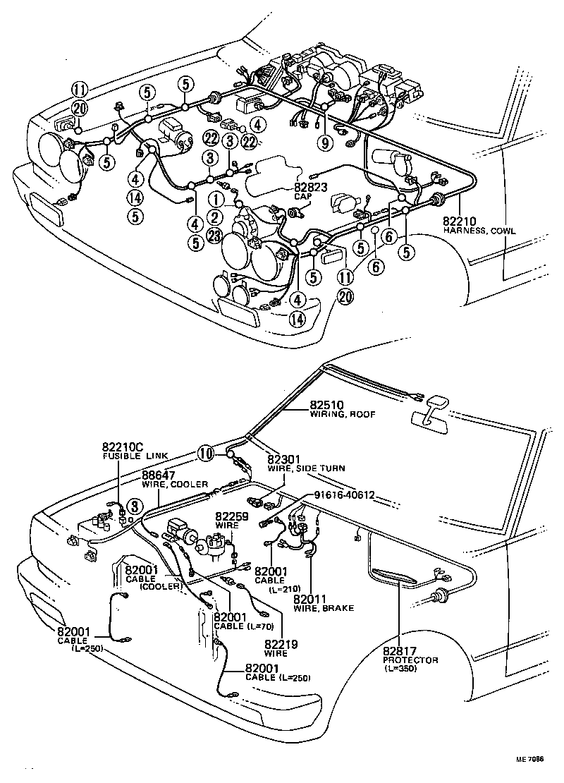  HILUX |  WIRING CLAMP