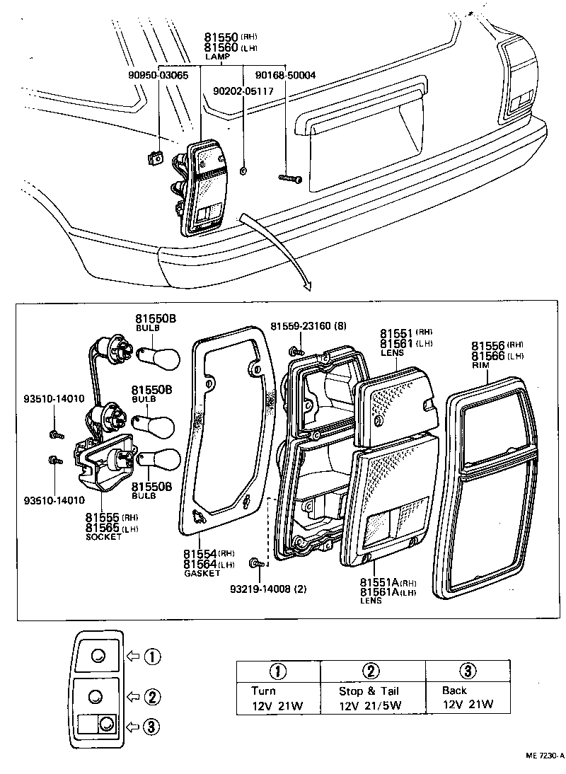  CRESSIDA |  REAR COMBINATION LAMP