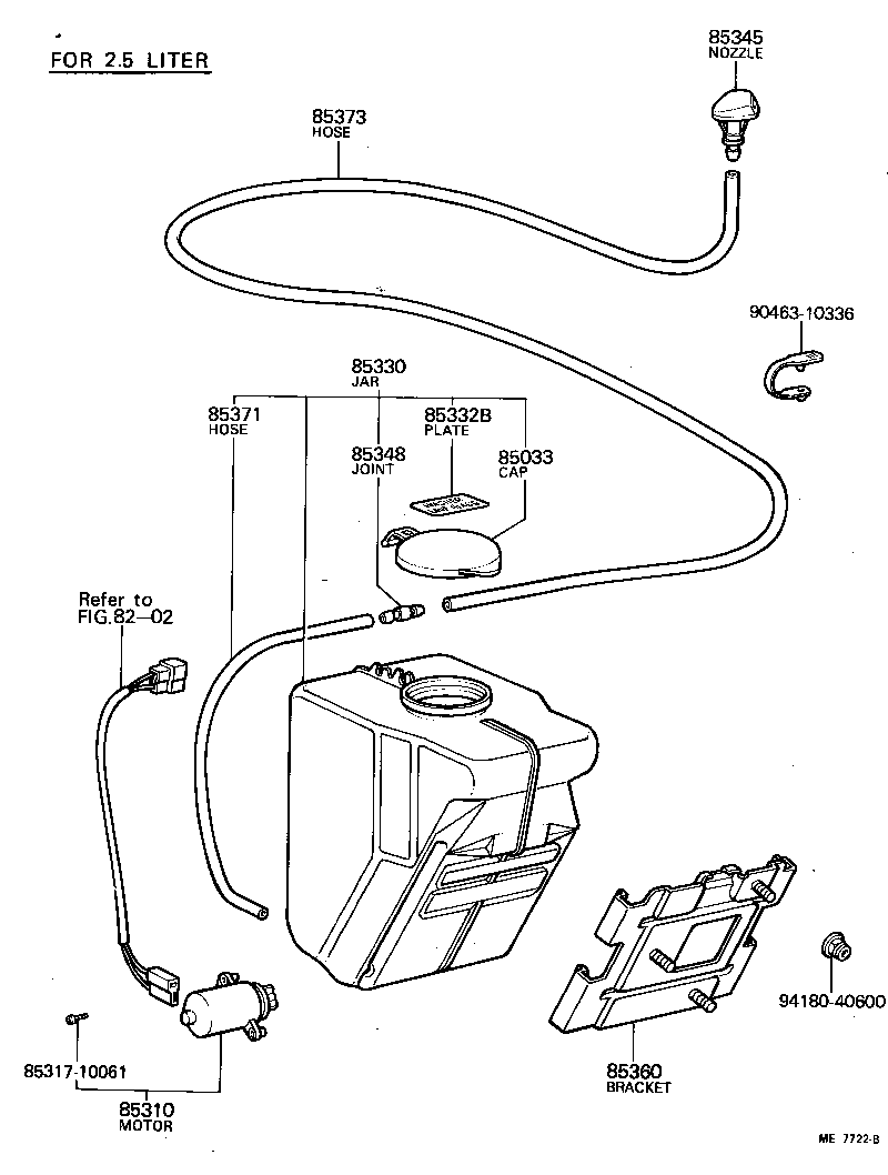 LAND CRUISER 40 45 55 |  WINDSHIELD WASHER