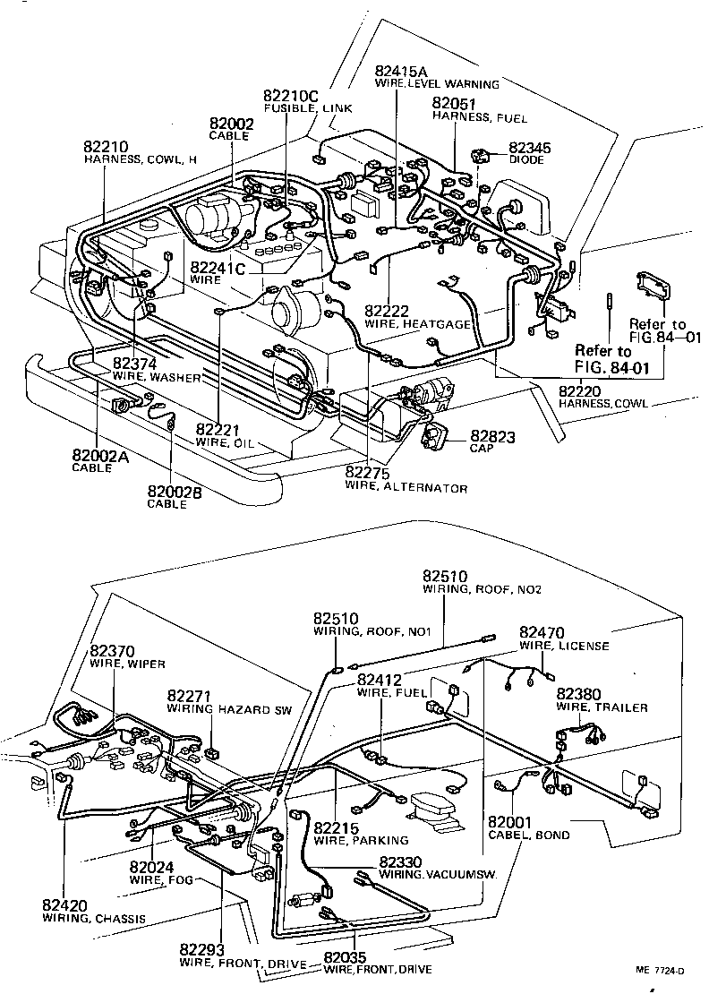  LAND CRUISER 40 45 55 |  WIRING CLAMP