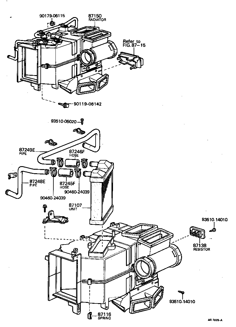  CRESSIDA |  HEATING AIR CONDITIONING HEATER UNIT BLOWER