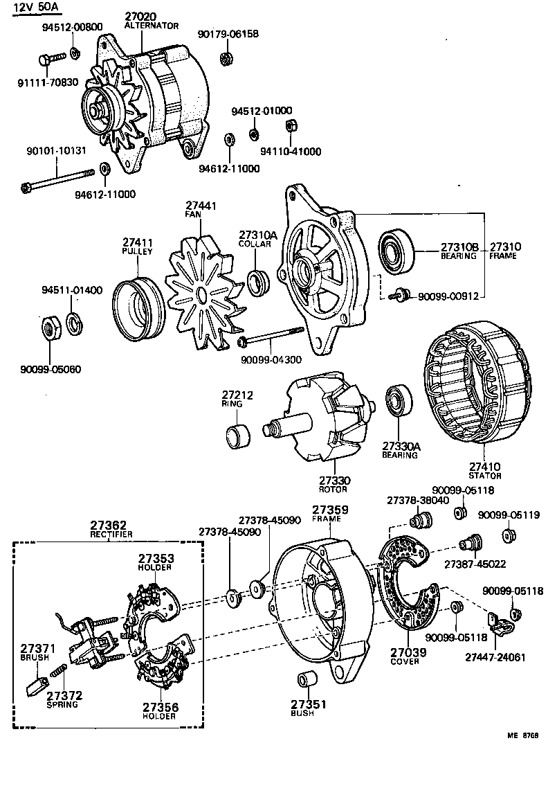  LAND CRUISER 40 45 55 |  ALTERNATOR