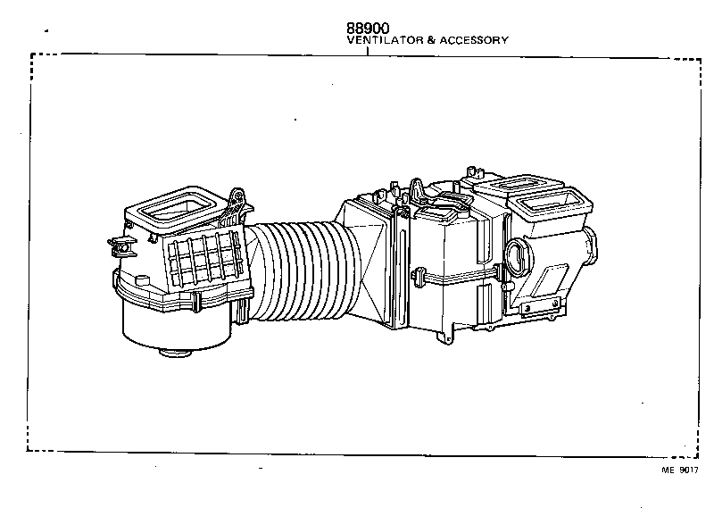  LAND CRUISER 60 |  HEATING AIR CONDITIONING SET