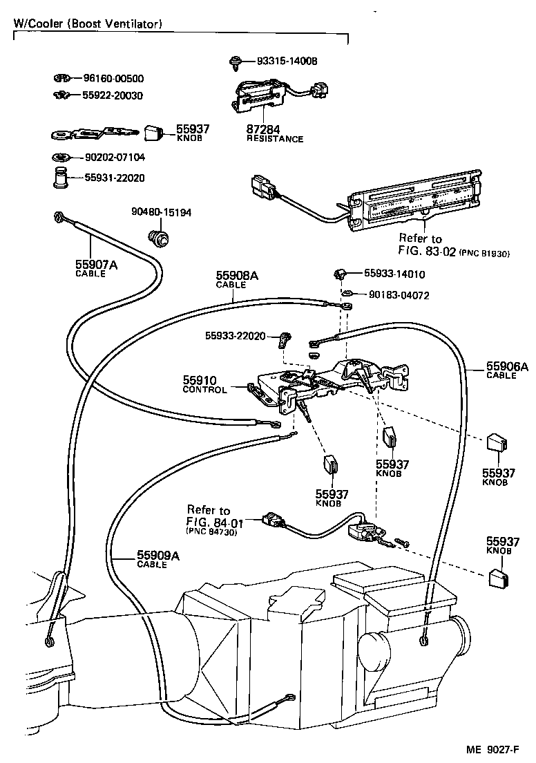  LAND CRUISER 60 |  HEATING AIR CONDITIONING CONTROL AIR DUCT