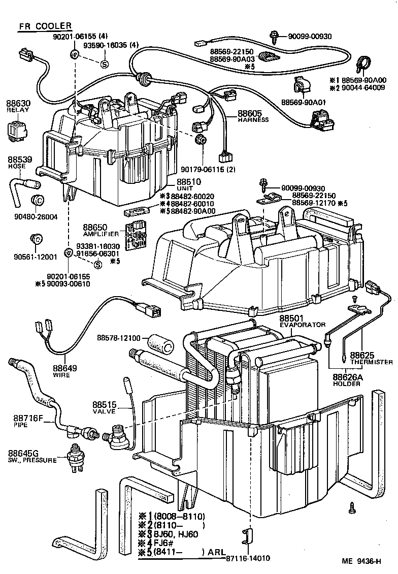  LAND CRUISER 60 |  HEATING AIR CONDITIONING COOLER UNIT