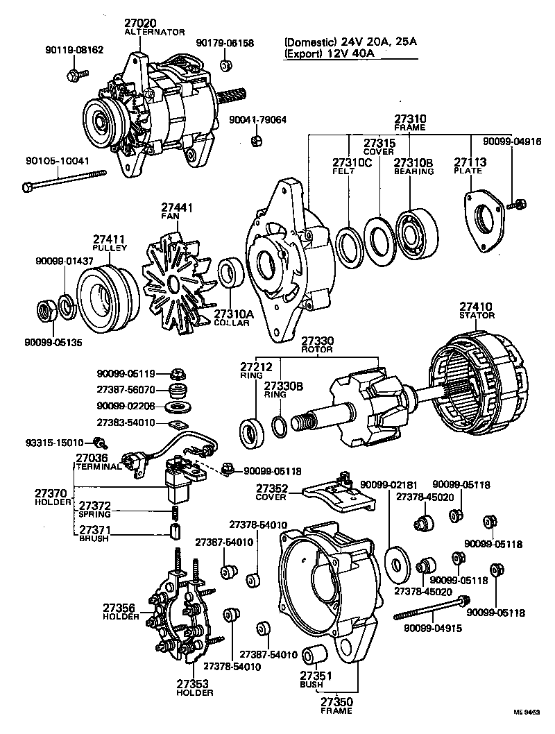  COASTER |  ALTERNATOR