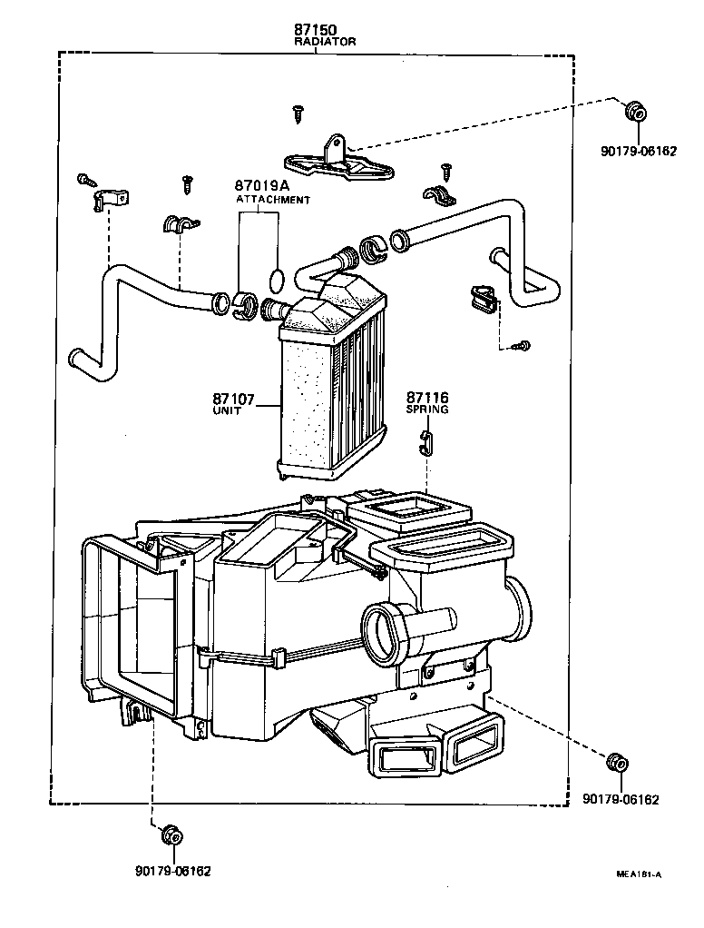  CRESSIDA |  HEATING AIR CONDITIONING HEATER UNIT BLOWER