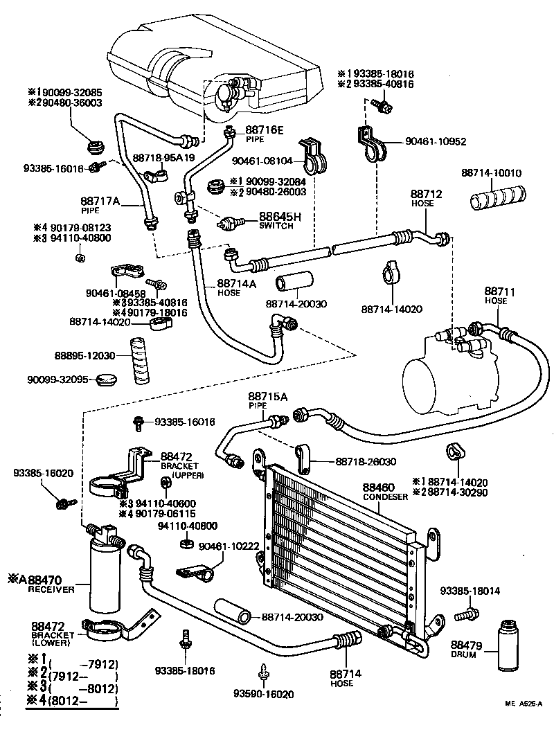  HIACE |  HEATING AIR CONDITIONING COOLER PIPING