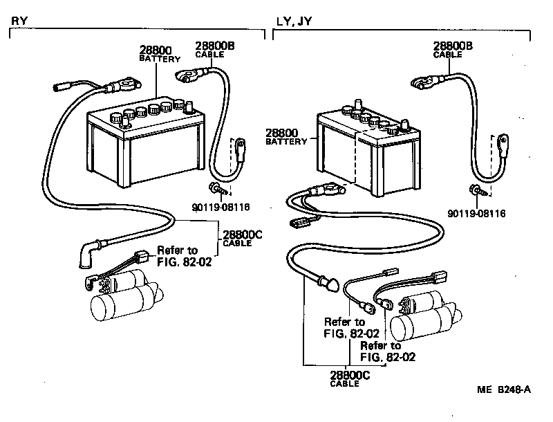  TOYOACE |  BATTERY BATTERY CABLE