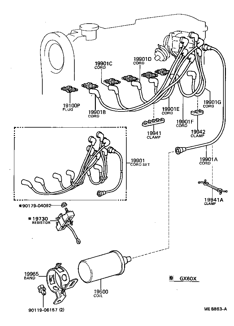  CRESSIDA |  IGNITION COIL SPARK PLUG