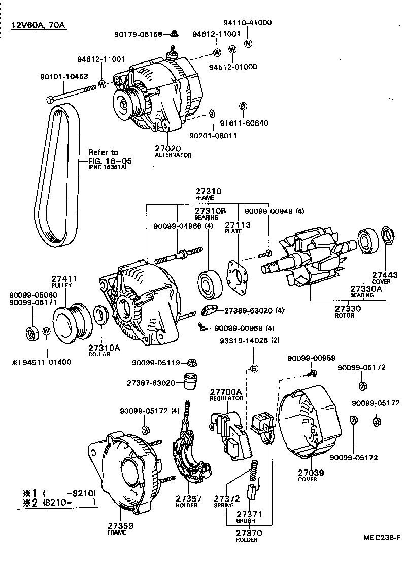  CAMRY |  ALTERNATOR