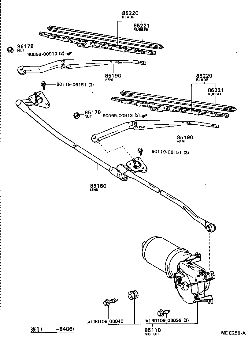  CAMRY |  WINDSHIELD WIPER