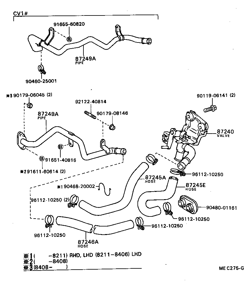  CAMRY |  HEATING AIR CONDITIONING WATER PIPING