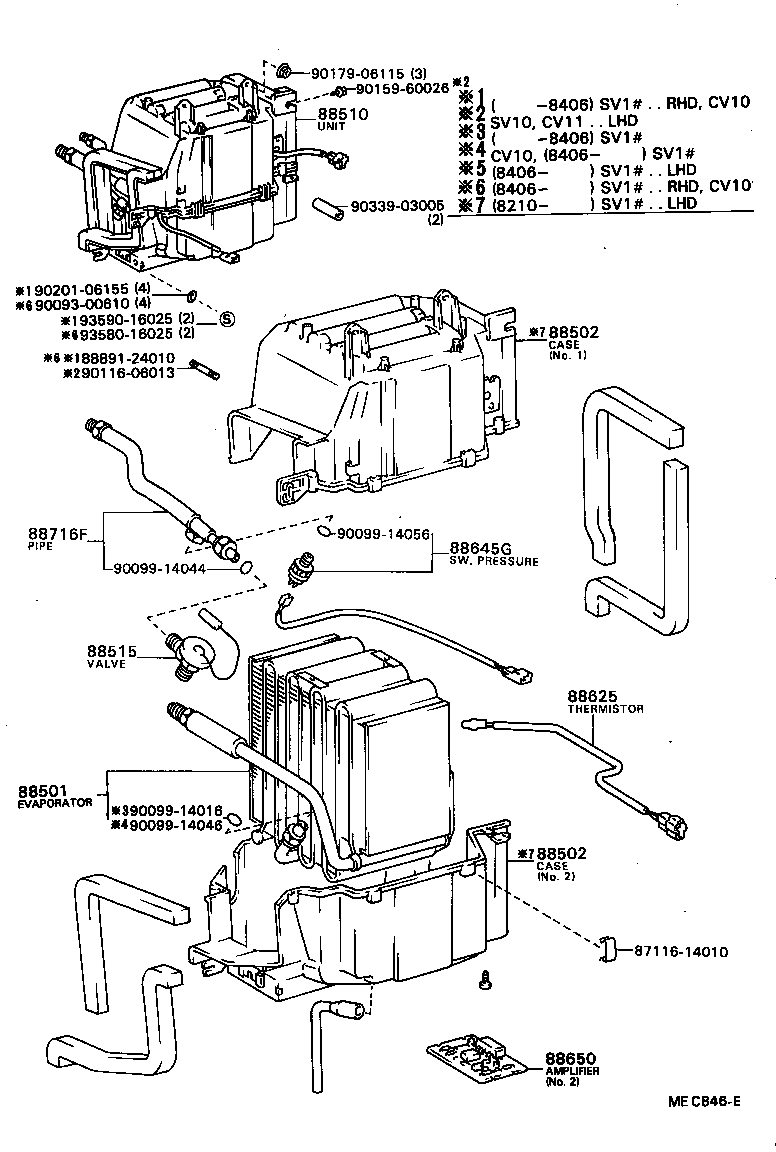  CAMRY |  HEATING AIR CONDITIONING COOLER UNIT