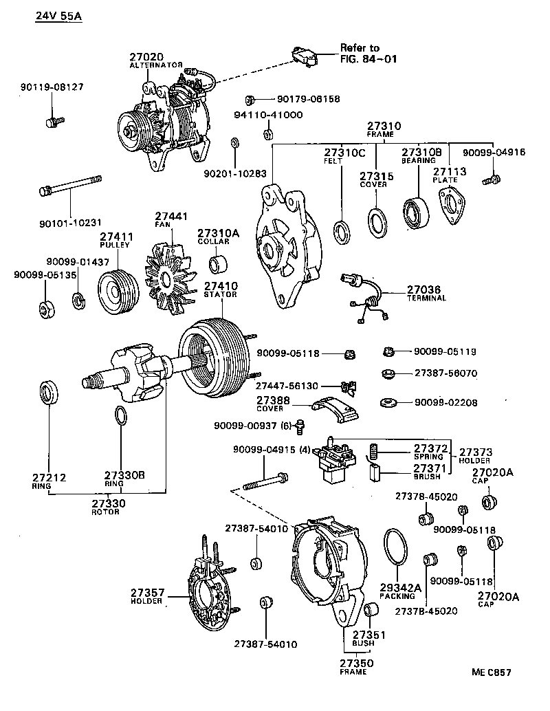  COASTER |  ALTERNATOR