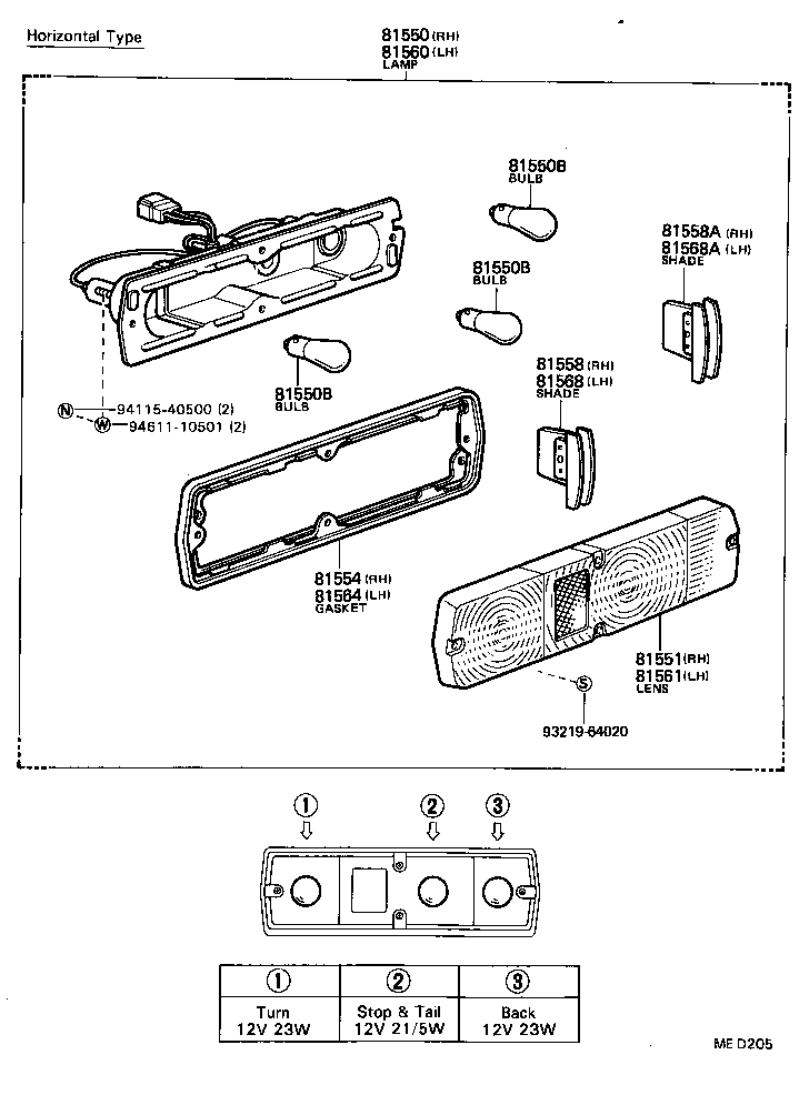  HILUX |  REAR COMBINATION LAMP