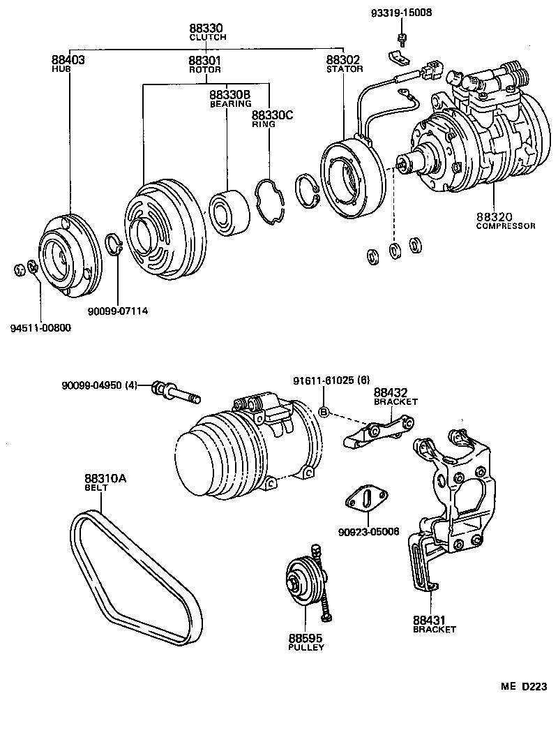  LITEACE |  HEATING AIR CONDITIONING COMPRESSOR