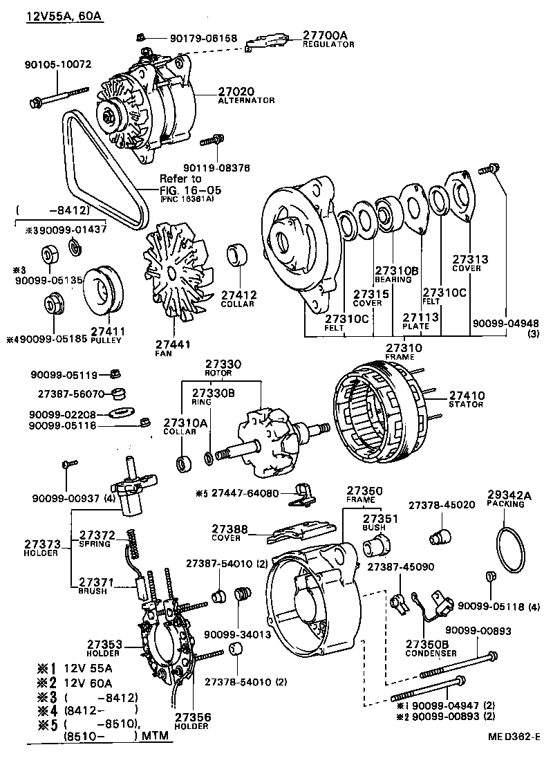  CAMRY |  ALTERNATOR