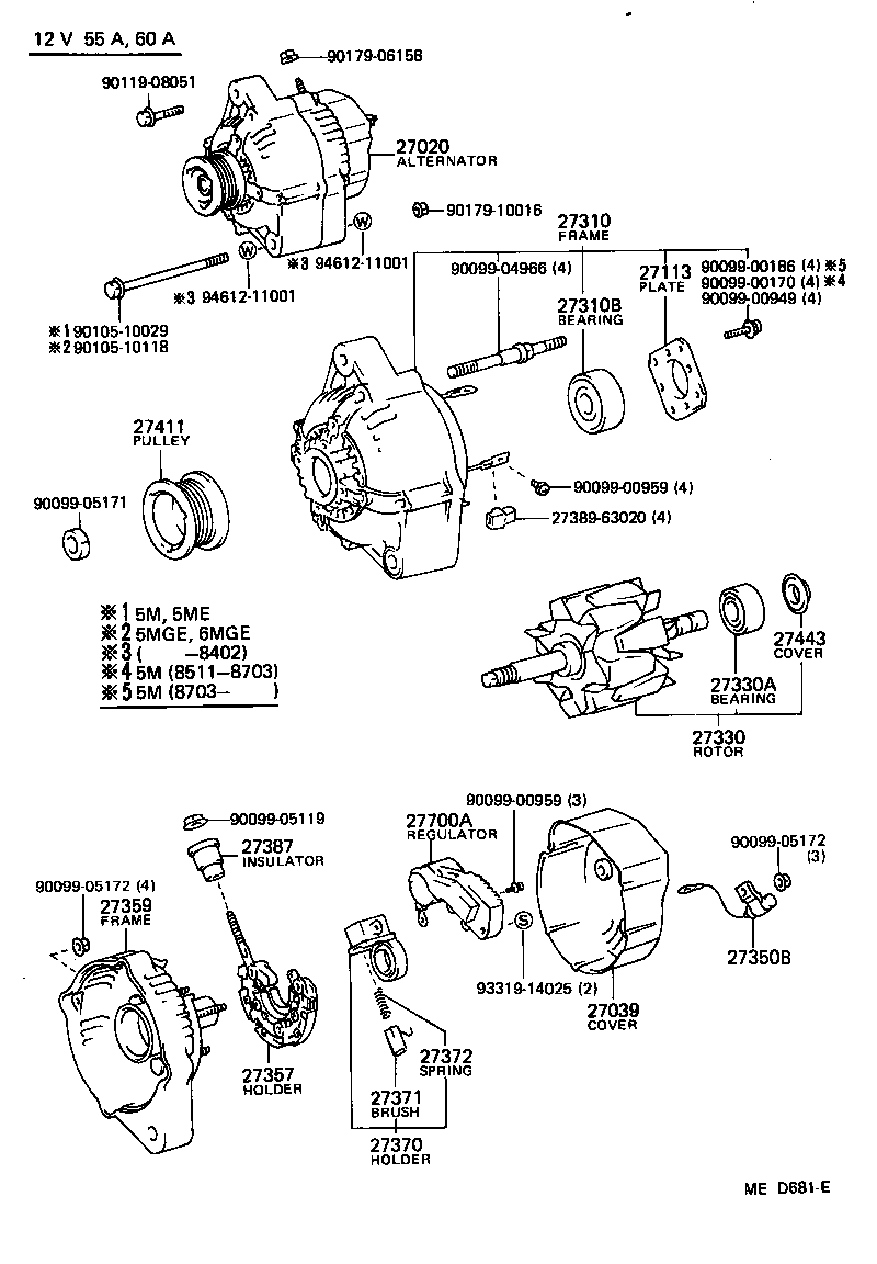  CROWN |  ALTERNATOR