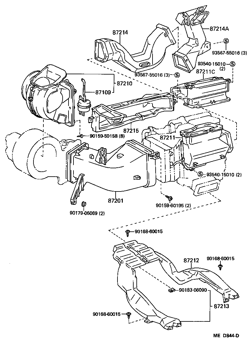  CROWN |  HEATING AIR CONDITIONING CONTROL AIR DUCT