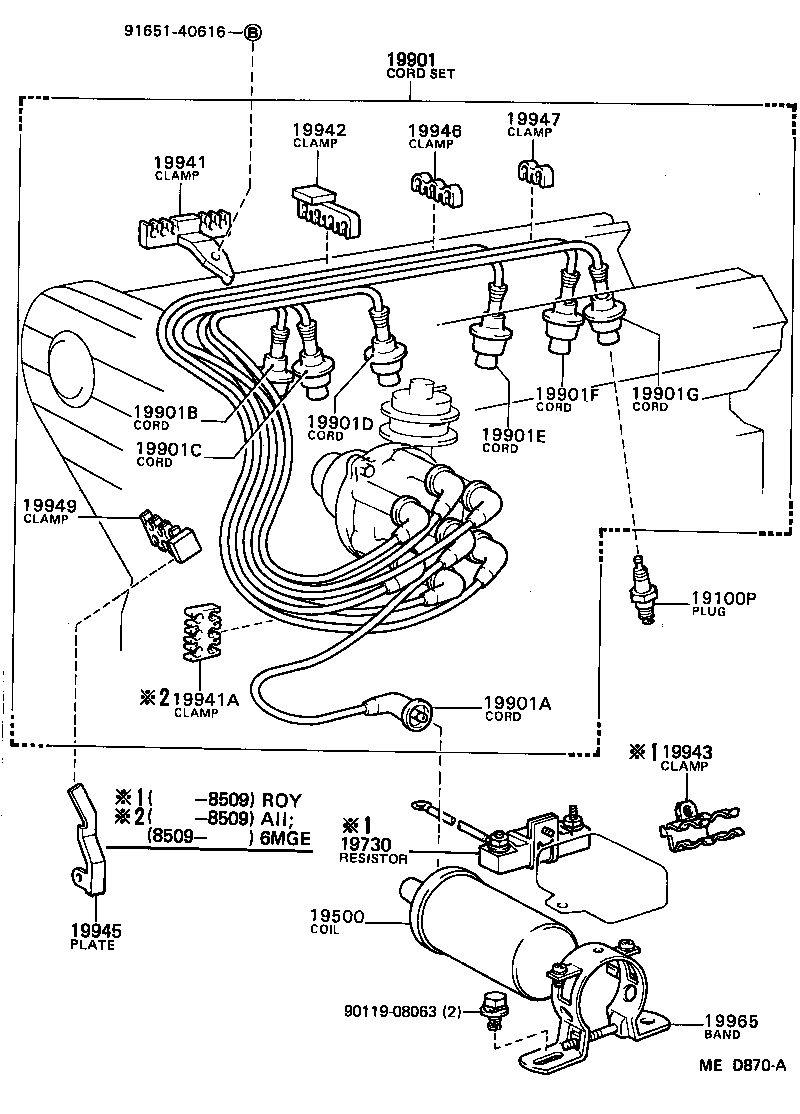  CROWN |  IGNITION COIL SPARK PLUG