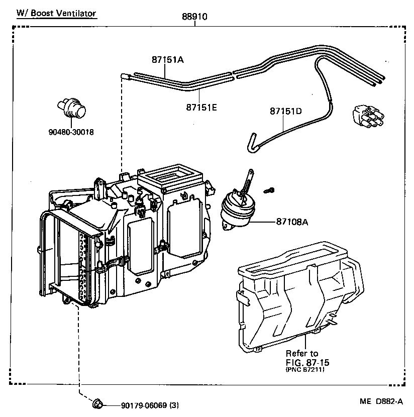  CROWN |  HEATING AIR CONDITIONING HEATER UNIT BLOWER