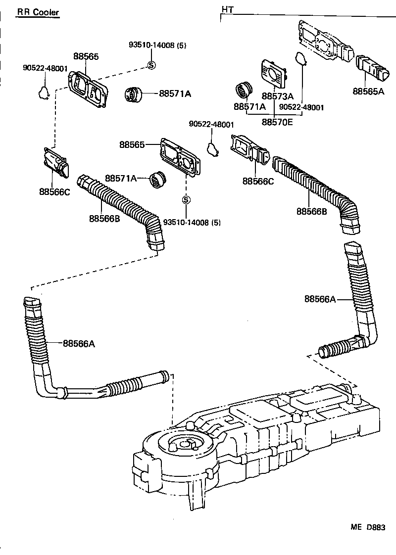  CROWN |  HEATING AIR CONDITIONING CONTROL AIR DUCT