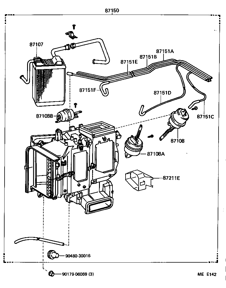  CROWN |  HEATING AIR CONDITIONING HEATER UNIT BLOWER