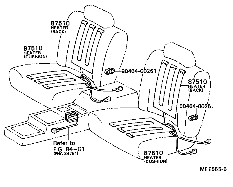  CAMRY |  SEAT MOTOR SEAT HEATER