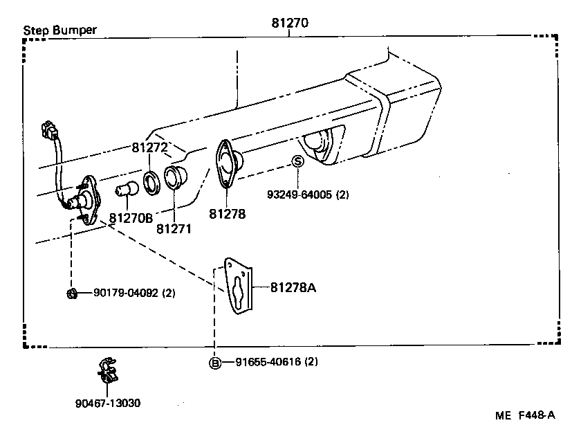  LAND CRUISER 60 |  REAR LICENSE PLATE LAMP