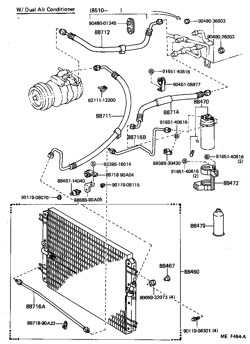  LAND CRUISER 60 |  HEATING AIR CONDITIONING COOLER PIPING