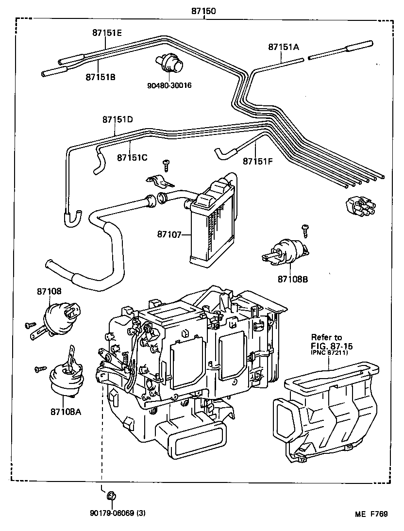  CROWN |  HEATING AIR CONDITIONING HEATER UNIT BLOWER