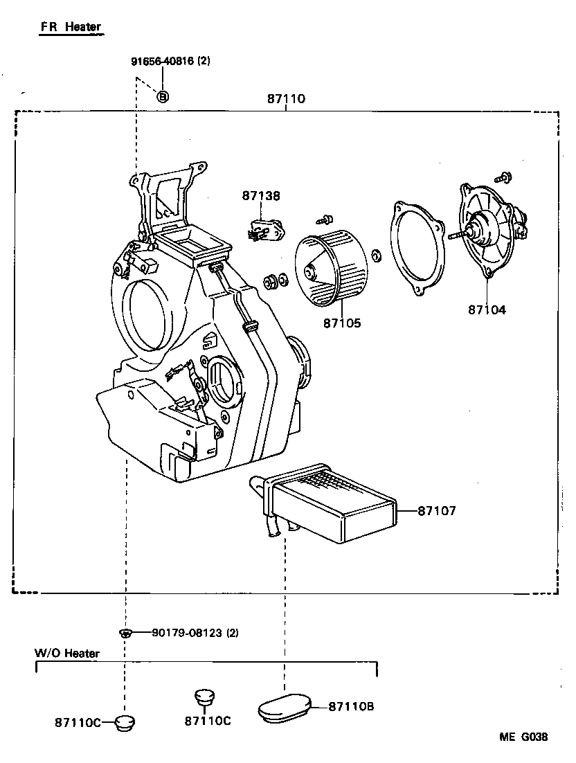  DYNA150 |  HEATING AIR CONDITIONING HEATER UNIT BLOWER