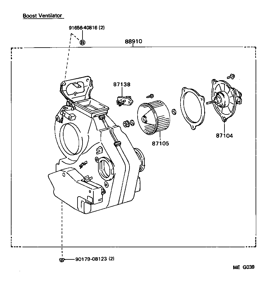  DYNA150 |  HEATING AIR CONDITIONING HEATER UNIT BLOWER